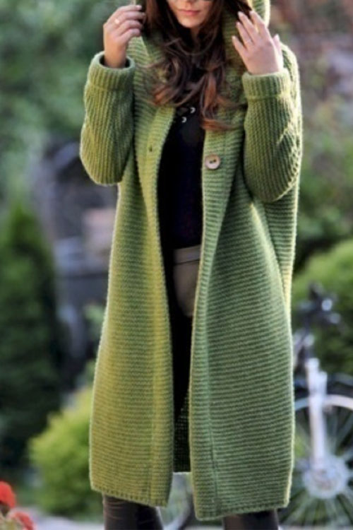 Kathiadress mid length hooded sweater cardigan 
