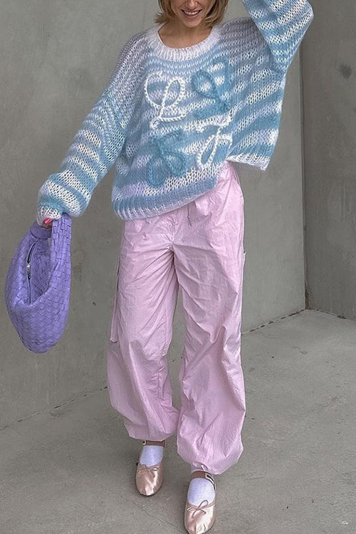 Kathiadress Sweet Fresh Slouchy Pullover Knit Sweater
