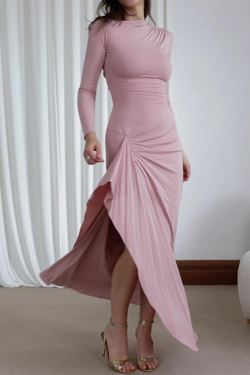 Kathiadress Autumn Winter Casual Lace-Up Stretch Dress