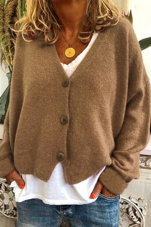 Kathiadress Autumn and Winter Casual Loose Knit Cardigan