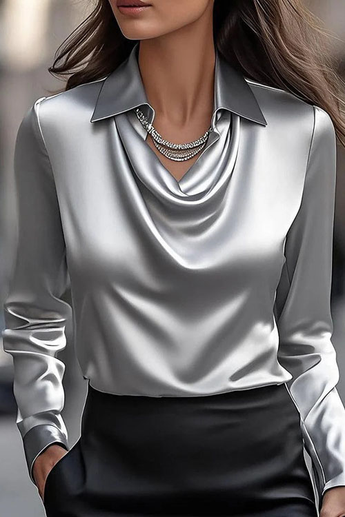 Kathiadress Simple collared shirt top