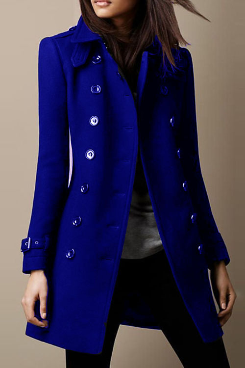 Kathiadress  Double breasted woolen coat jacket