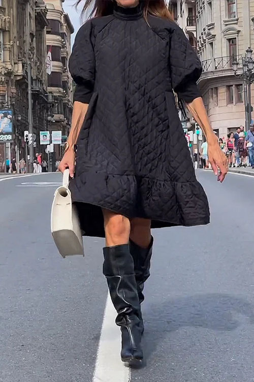 Kathiadress Fashionable ruffled puffy cotton jacket