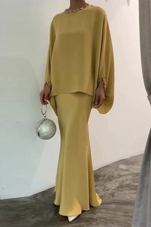 Kathiadress Pearl floor-length gown dress suit 
