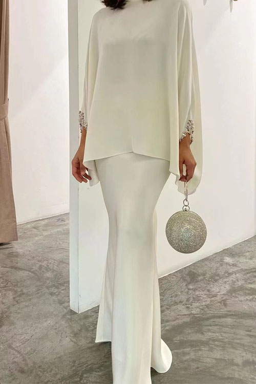 Kathiadress Pearl floor-length gown dress suit 