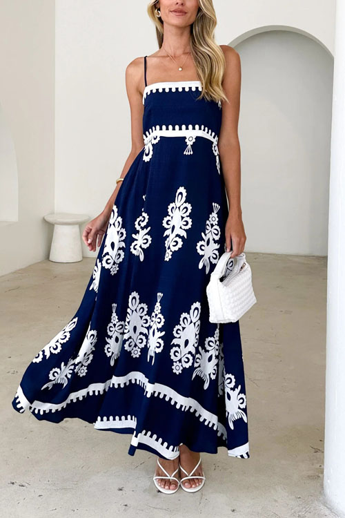 Kathiadress Positioning Waist-slimming Big Swing Halter Dress