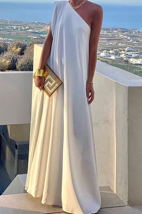 Kathiadress One Shoulder Party Long Dress