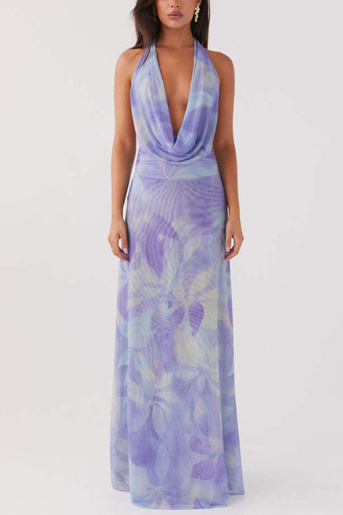 Kathiadress Fashion Swing Neck Printed Dress