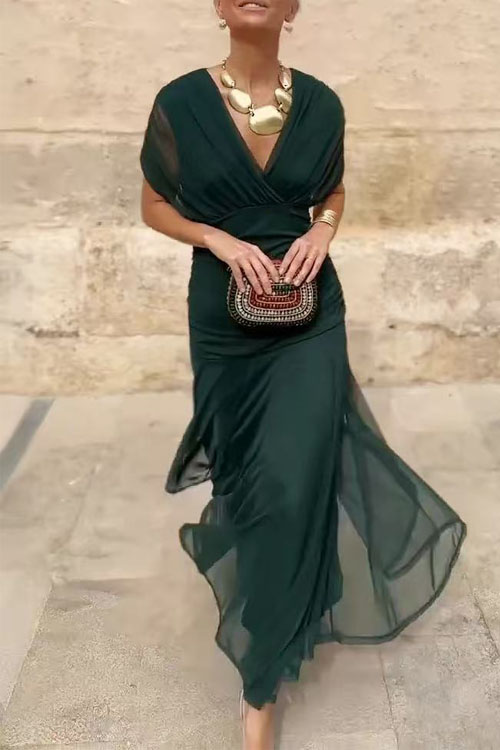 Kathiadress Mesh Print Slip Dress