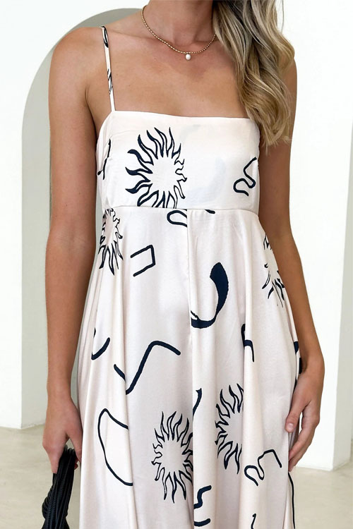 Kathiadress Midnight Rain Slip Dress