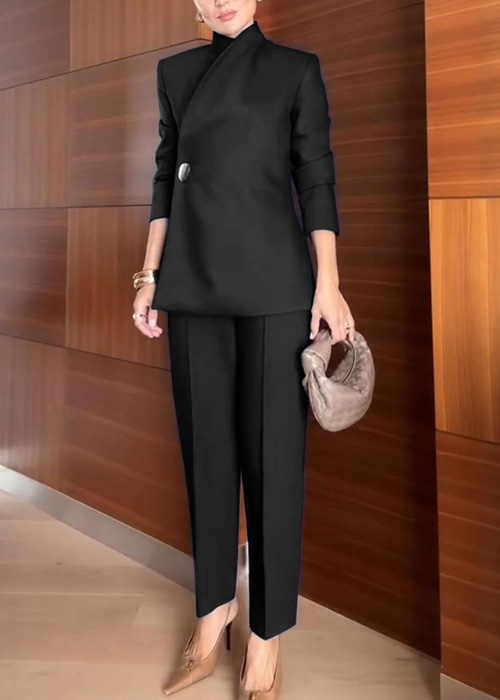 Kathiadress fashionable commuter trousers suit