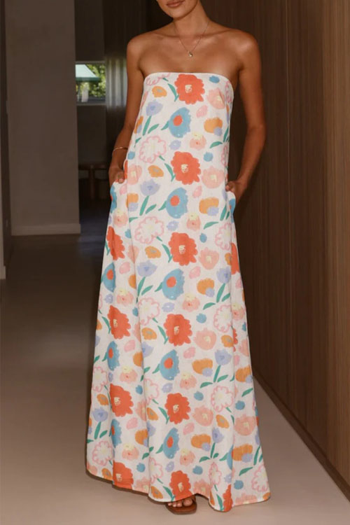 Kathiadress Digital Printed Sheath A-Swing Dress