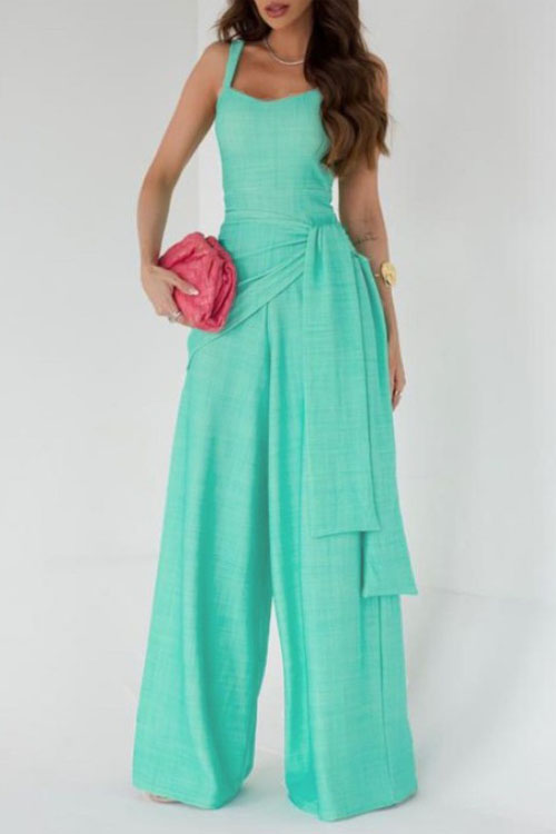 Kathiadress Stylish Casual Suspenders Jumpsuit
