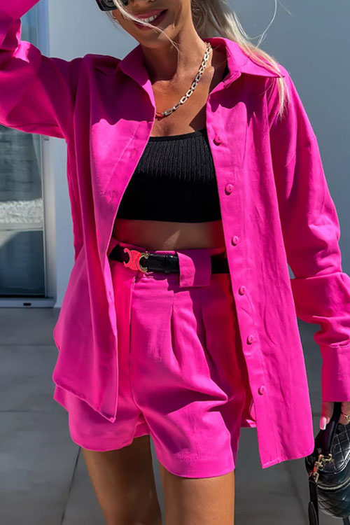 Kathiadress Summer Shirt & Shorts Loose Two-piece Set