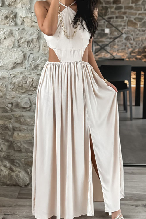 Kathiadress  Halter neck low waist dress