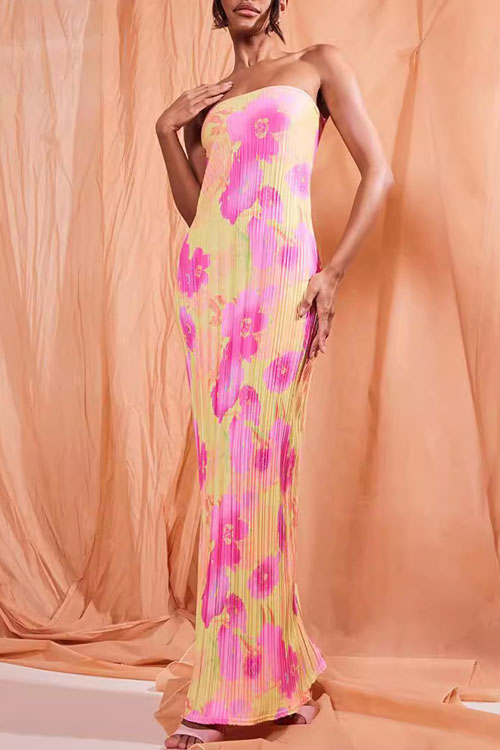 Kathiadress Pleated Slimming Bowknot Long Skirt