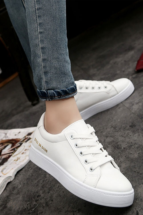 Kathiadress Lightweight & Comfortable Solid Color Sneakers