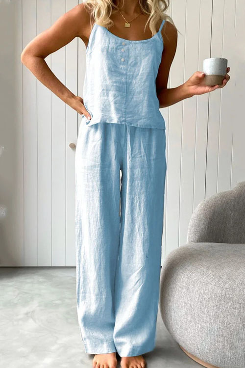 Kathiadress Loose Fashion Linen Cotton Suit
