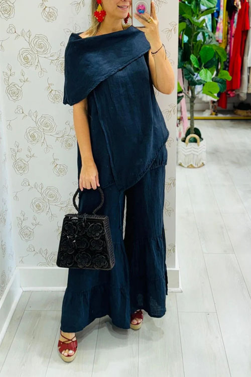 Kathiadress Fashion casual loose sleeveless plus size suit