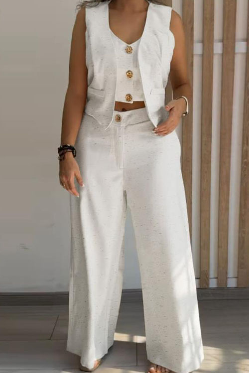 Kathiadress Fashion Casual Vest Set