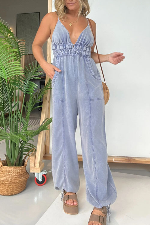 Kathiadress Suspender chest-wrapped jumpsuit