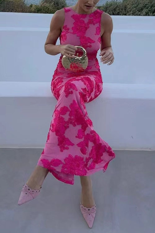 Kathiadress  Embroidered Shift Resort Dress