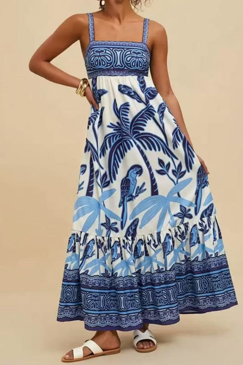 Kathiadress Casual Resort Style Bohemian Dress