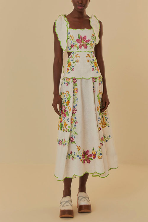 Kathiadress Printed open back bow dress