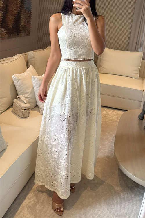 Kathiadress Vest lace skirt suit