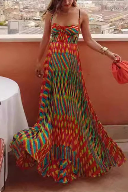 Kathiadress Bohemian Style Vacation Maxi Dress