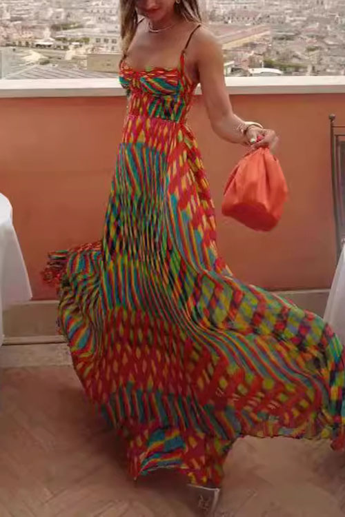 Kathiadress Bohemian Style Vacation Maxi Dress