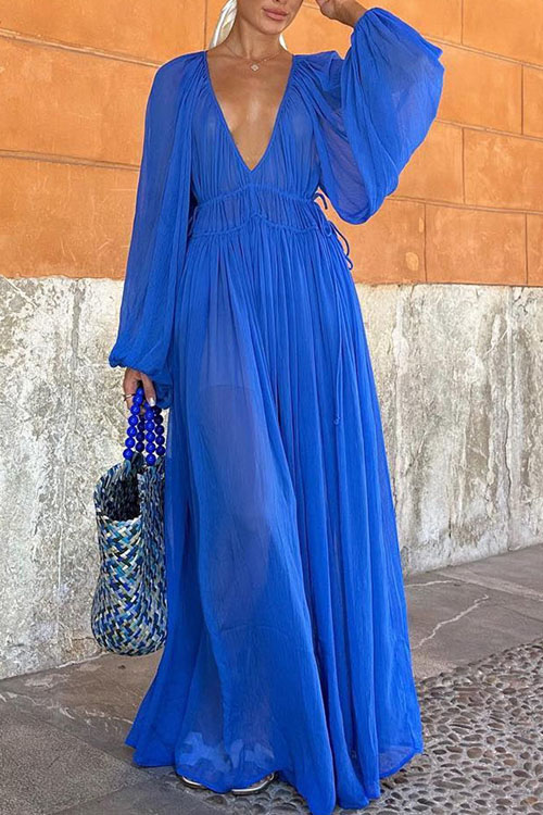 Kathiadress Party Chiffon Loose Vacation Dress