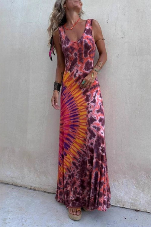 Kathiadress Sleeveless back tie maxi dress