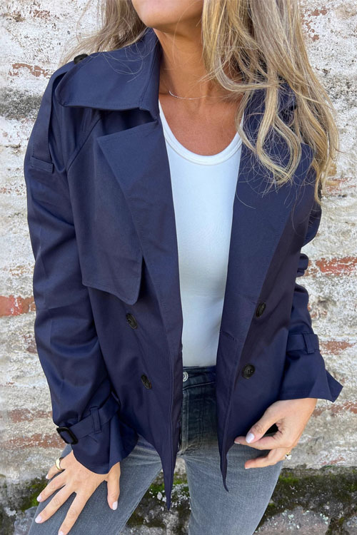 Kathiadress Double-breasted trench coat jacket