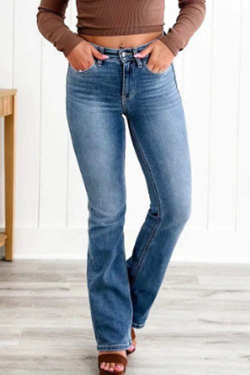 Kathiadress Trendy Plus Size High Stretch Slimming Jeans