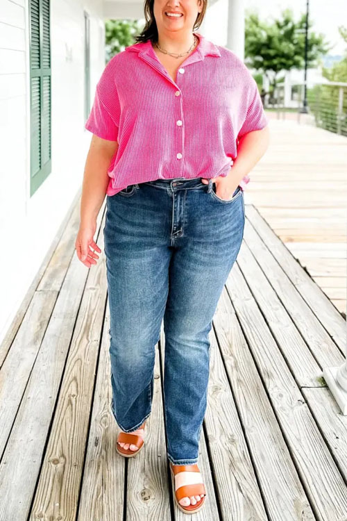 Kathiadress Trendy Plus Size High Stretch Slimming Jeans