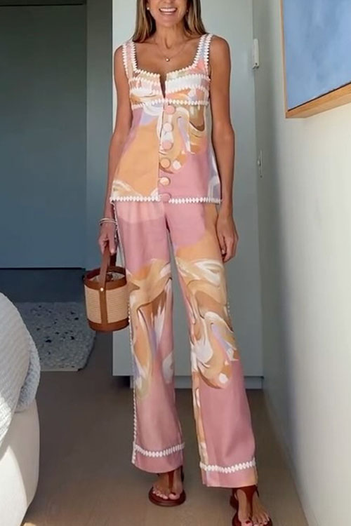 Kathiadress Pocket trousers print suit