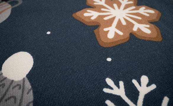 Detail view of the Sweet Comforts pajamas fabric swatch