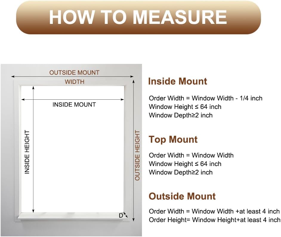 LUCKUP Cordless Bamboo Roman Shades