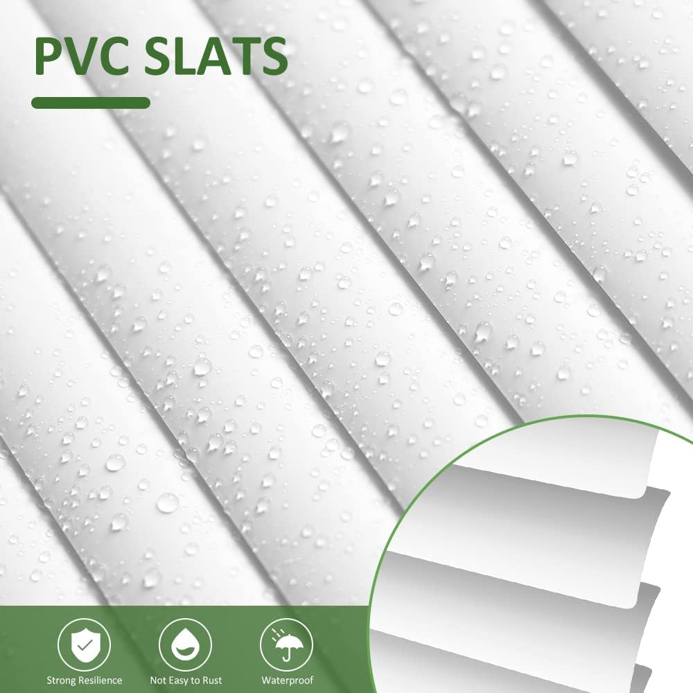 LUCKUP Cordless Mini Blinds Horizontal Venetian Blinds Vinyl Window Shades Light Filtering Privacy Room Darkening Blinds