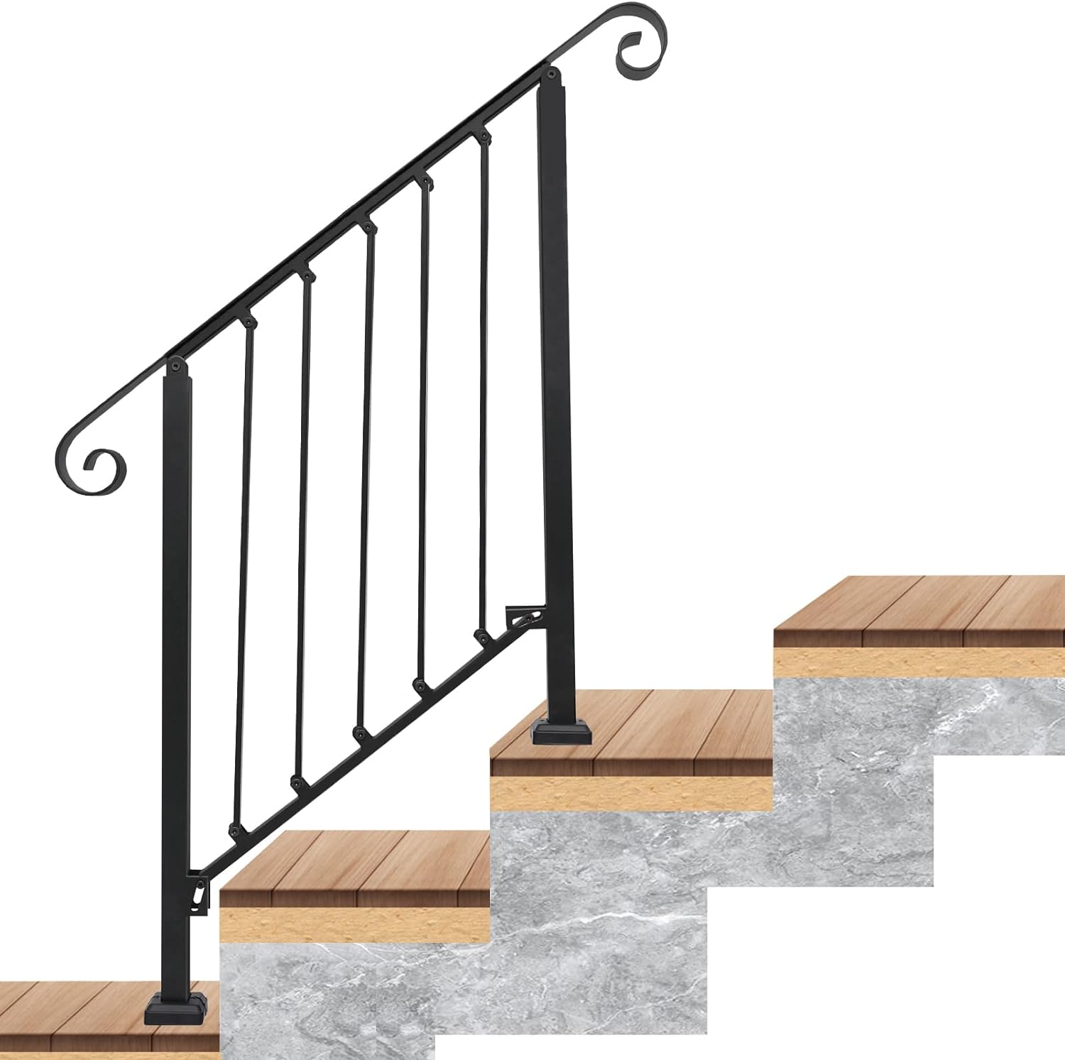 LUCKUP Handrails for Outdoor Steps