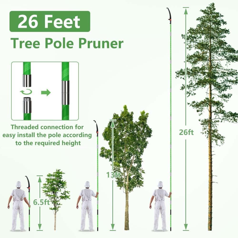LUCKUP Tree Pruner Pole Saw 
