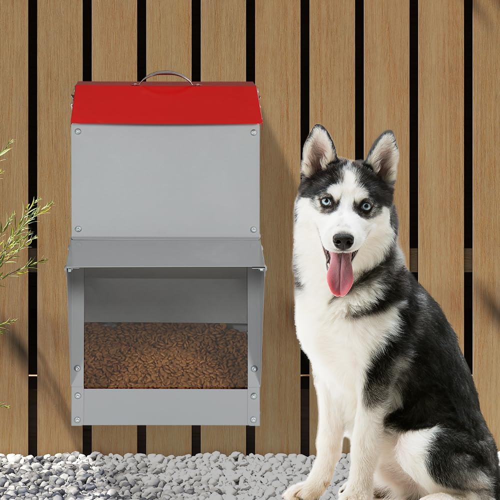 LUCKUP Automatic Dog Feeder with Handle