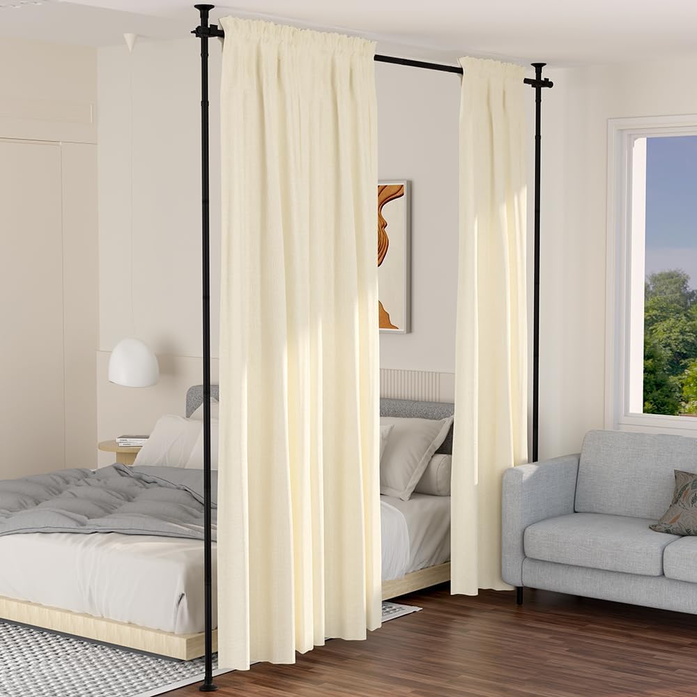 LUCKUP Double Curtain Divider Rods