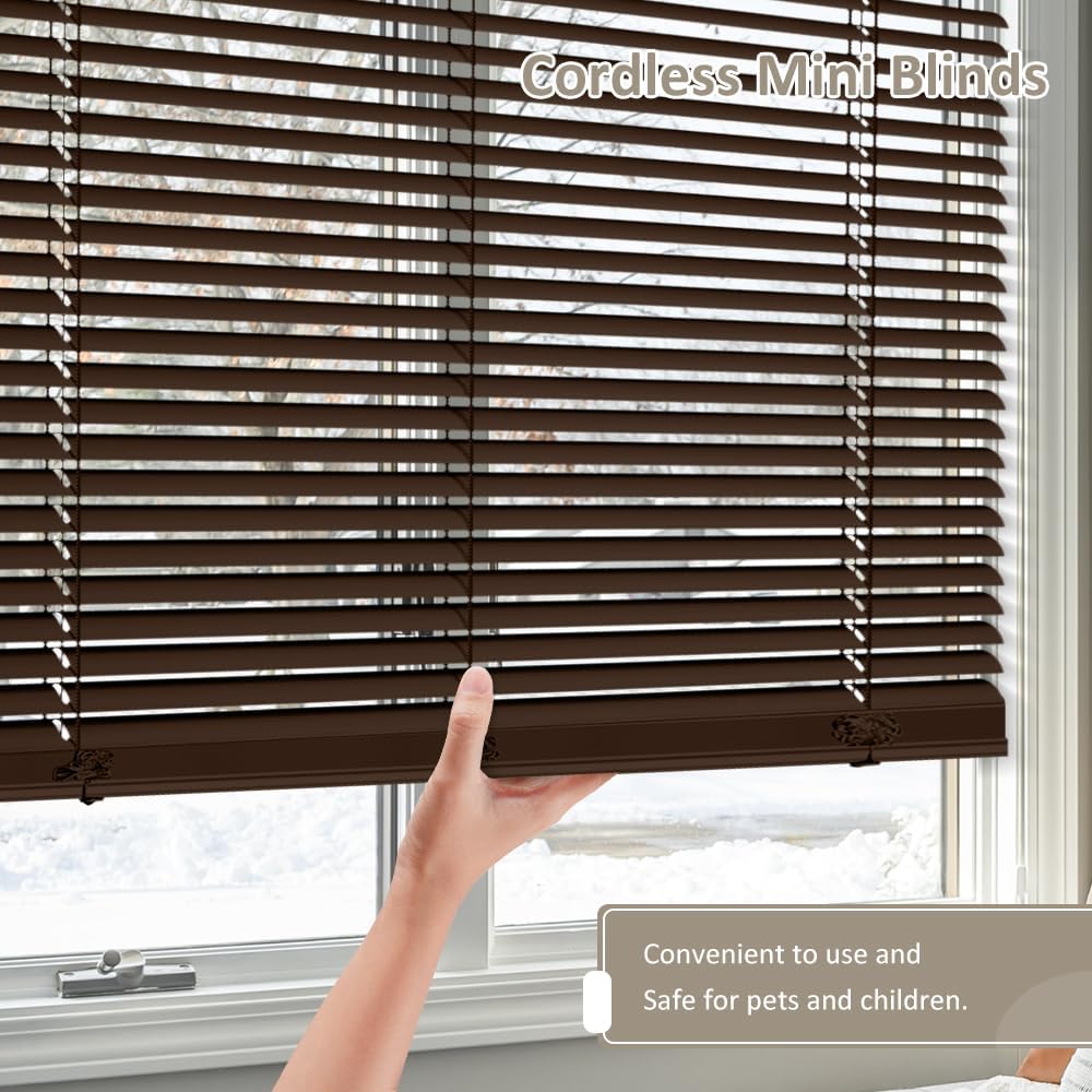 LUCKUP Cordless Mini Blinds