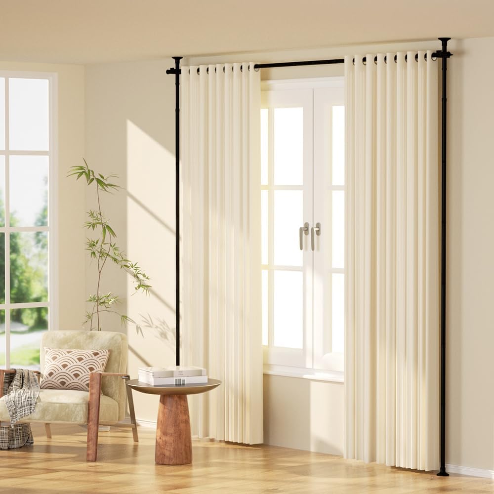 LUCKUP Room Divider Curtain Rod