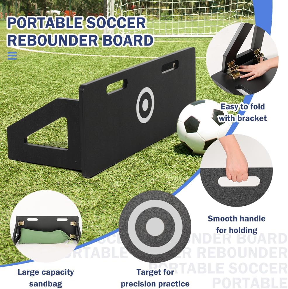 LUCKUP Soccer Rebounder Board