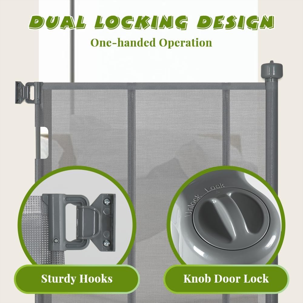 47" Extra Tall Retractable Baby Gates
