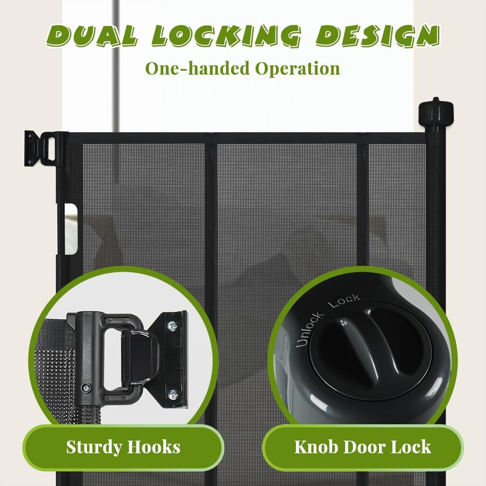 47" Extra Tall Retractable Baby Gates