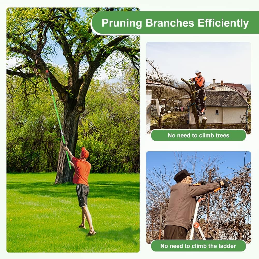 LUCKUP Tree Pruner Pole Saw 